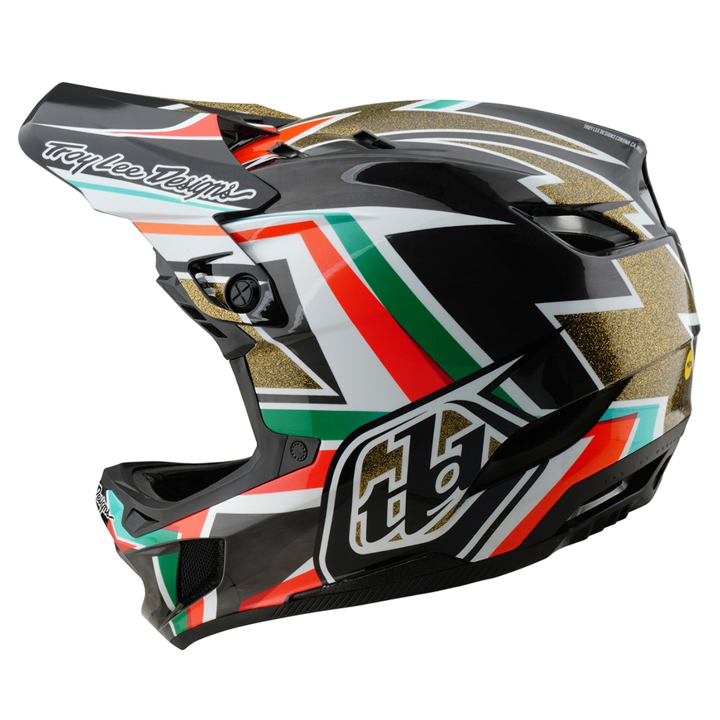 TLD 25.1 D4 Carbon MIPS Helmet - XL/2XL - Black/Gold - Image 2