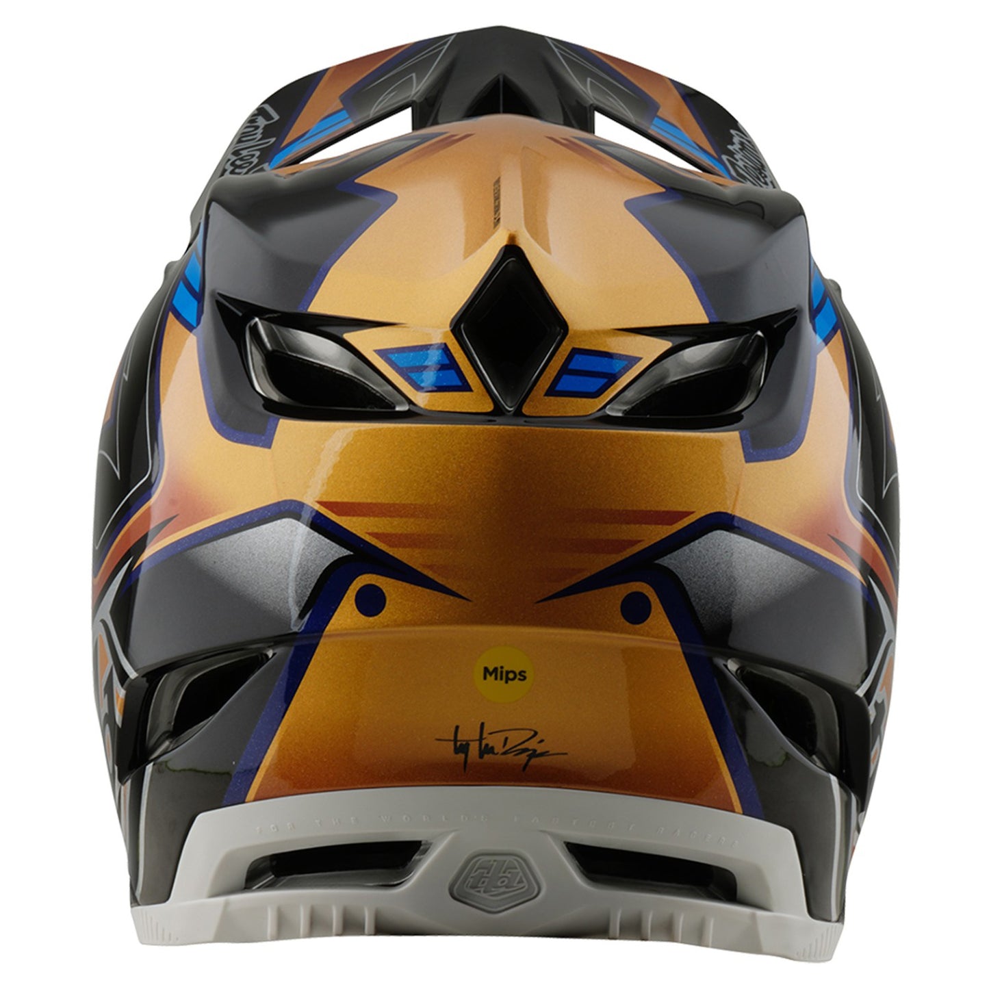 TLD 25.1 D4 Composite MIPS Helmet - XL/2XL - Royalty Black / Gold - Image 3