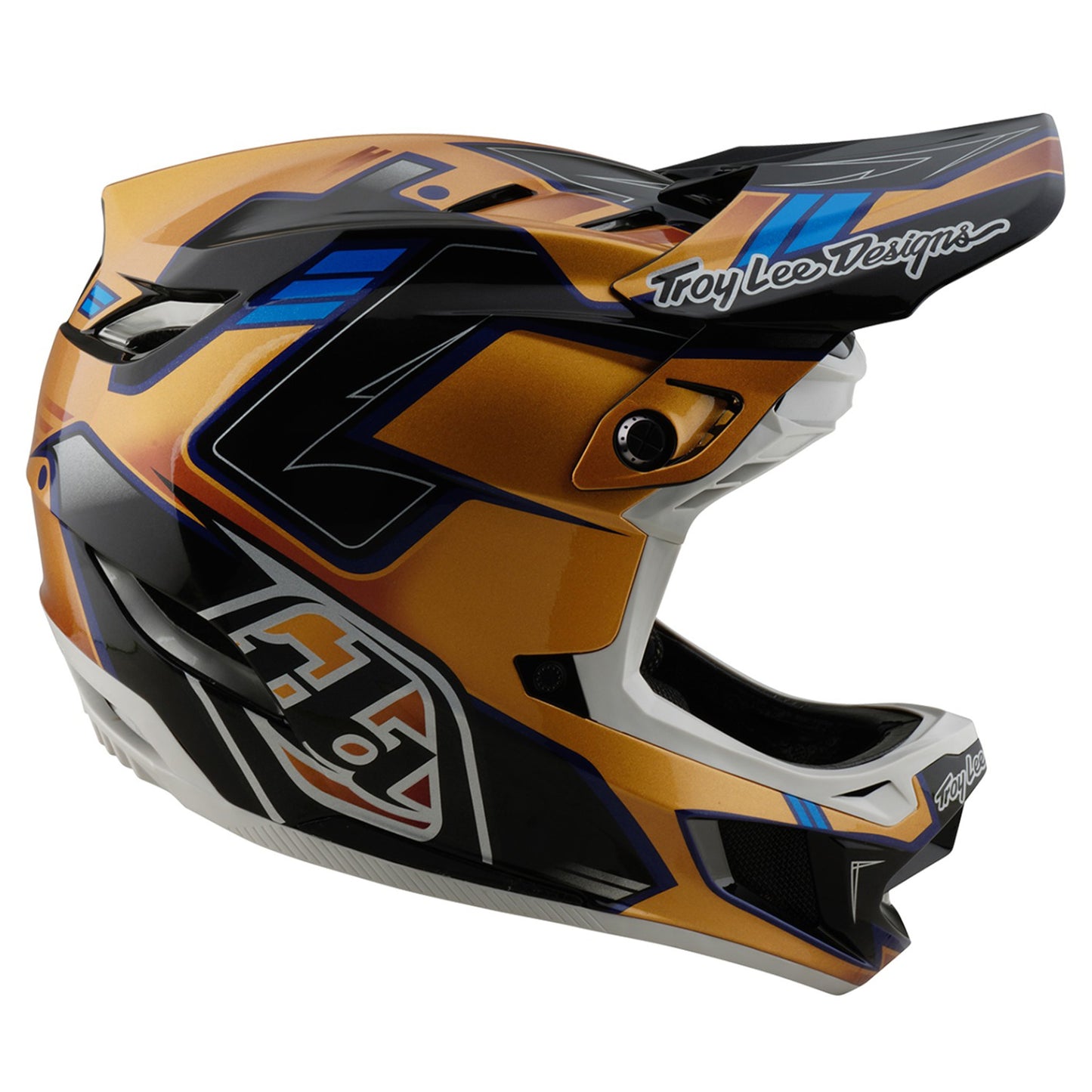 TLD 25.1 D4 Composite MIPS Helmet - XL/2XL - Royalty Black / Gold - Image 4