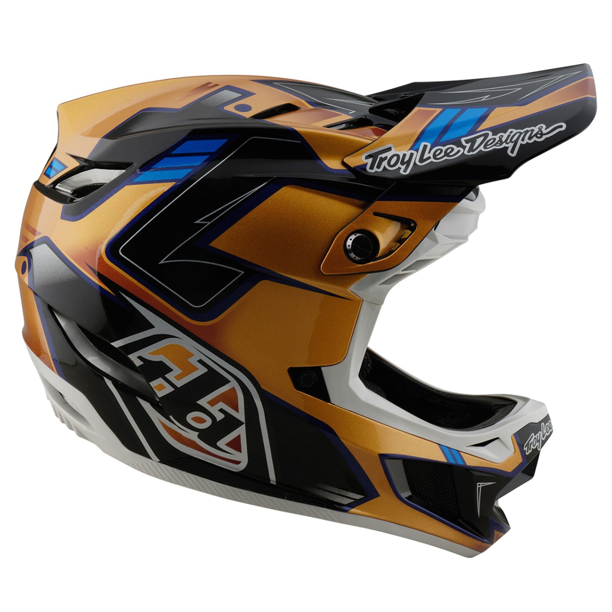 TLD 25.1 D4 Composite MIPS Helmet - XL/2XL - Royalty Black / Gold - Image 4