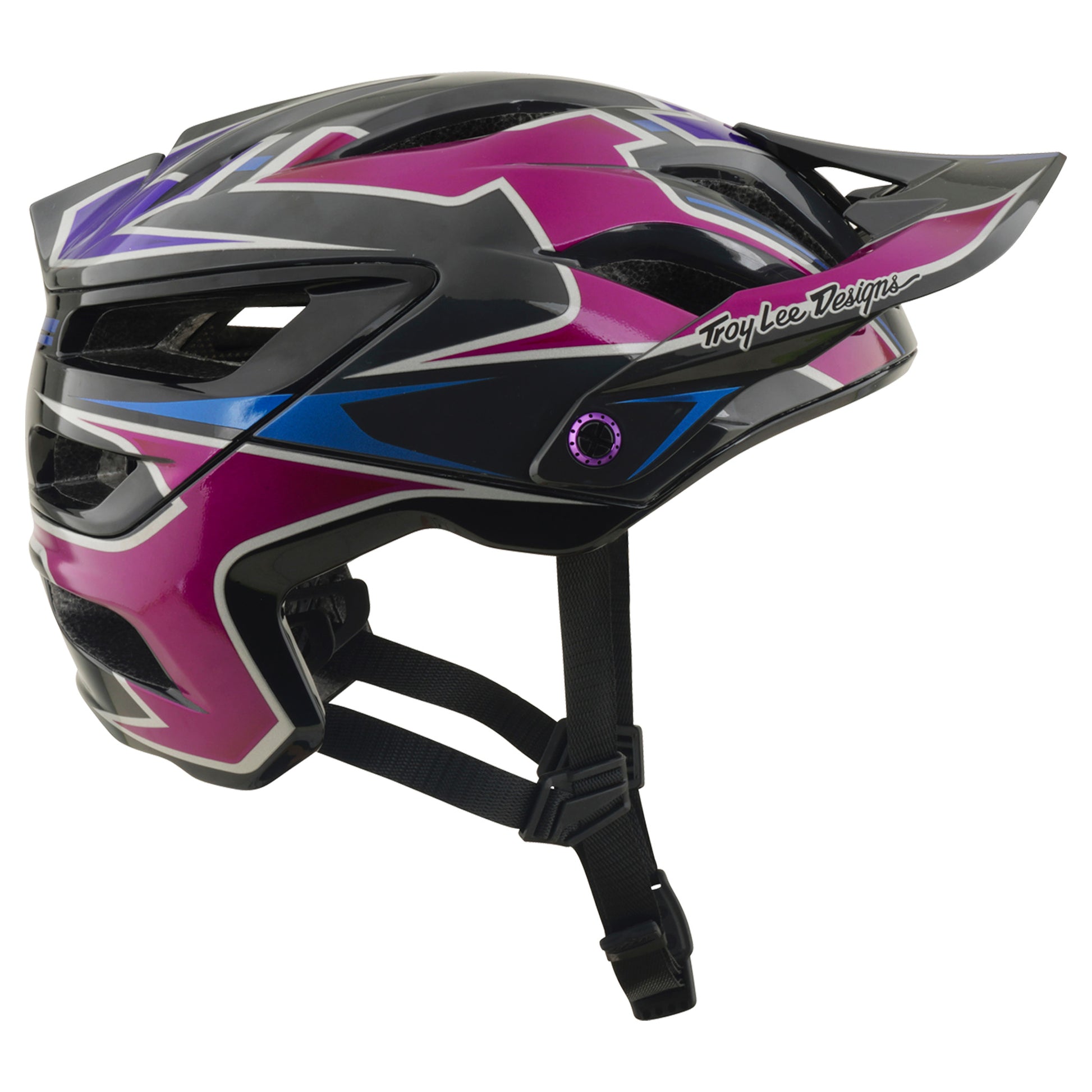 TLD A3 MIPS Helmet - M/L - Mask Black/Purple - Image 1