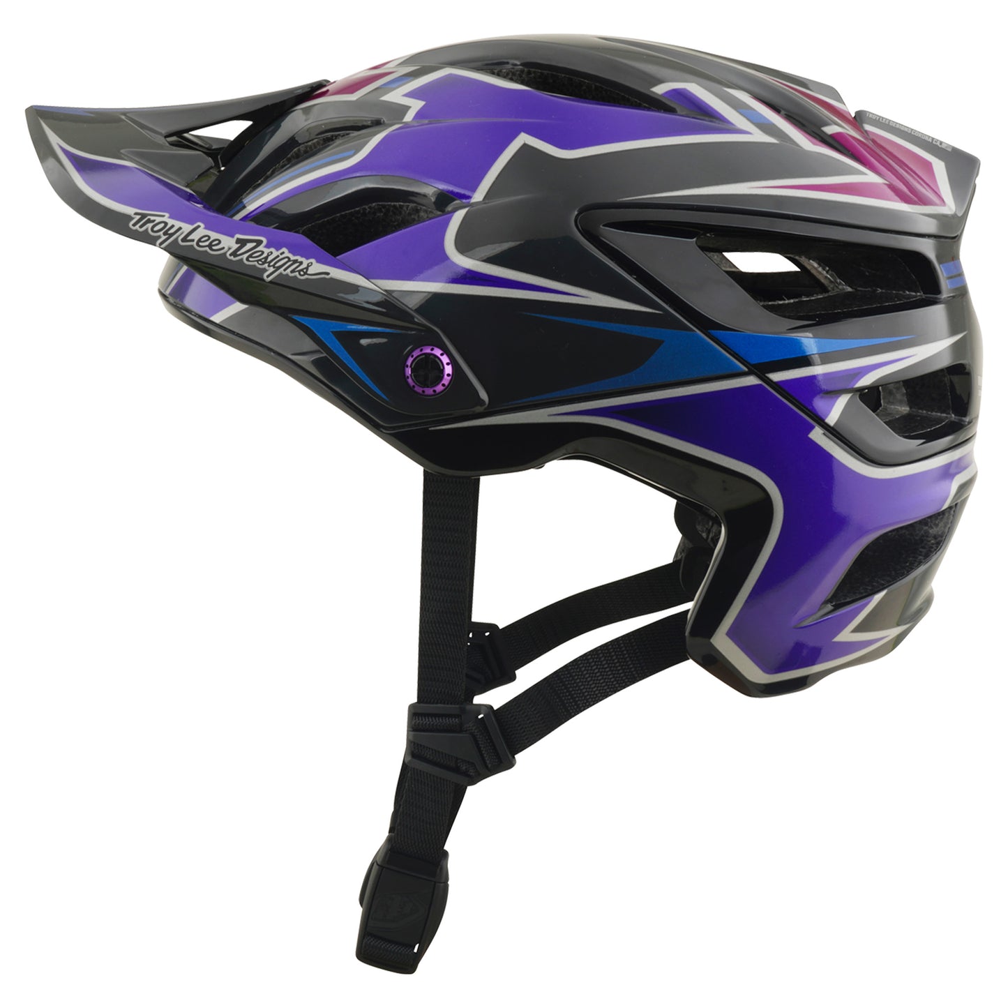 TLD A3 MIPS Helmet - M/L - Mask Black/Purple - Image 2