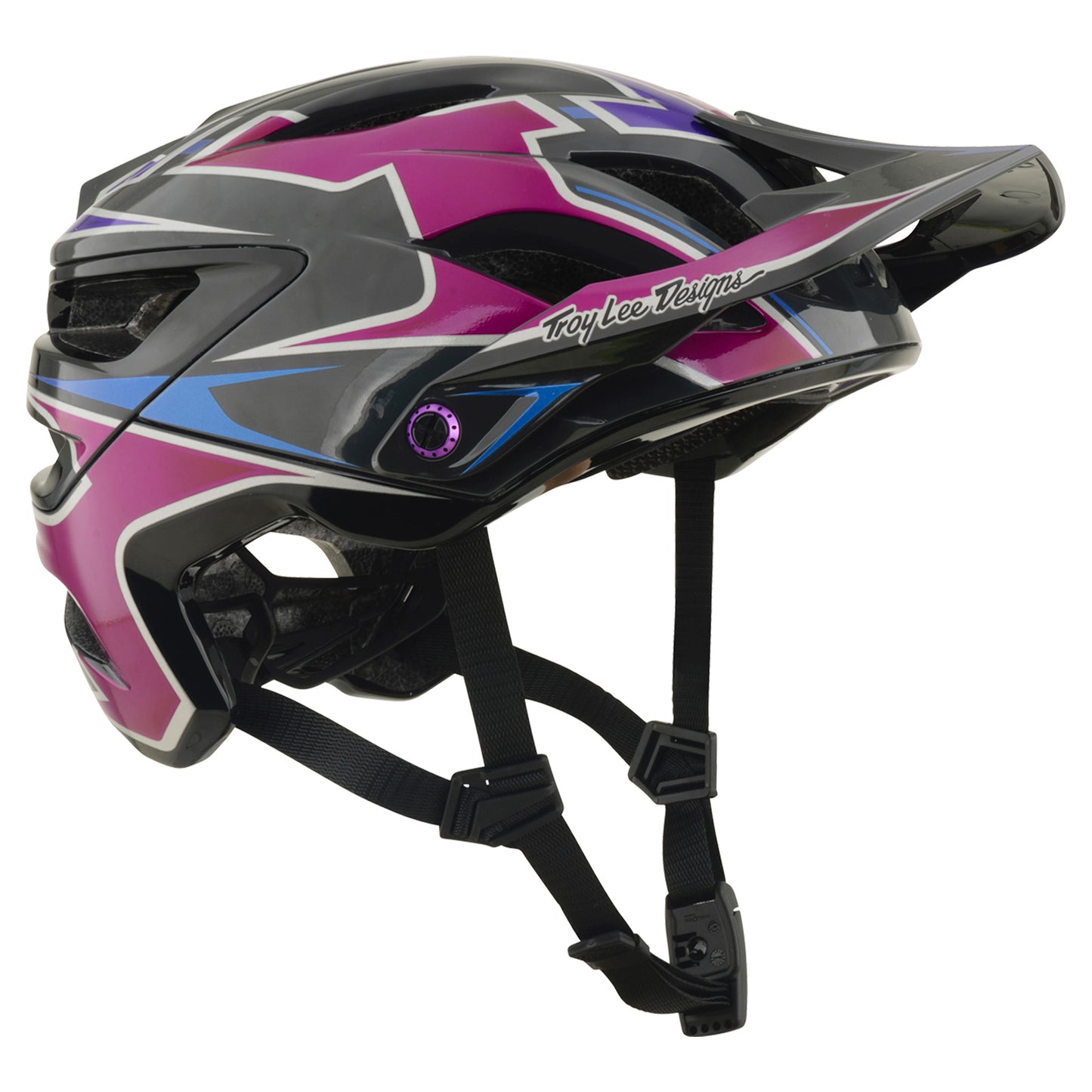 TLD A3 MIPS Helmet - M/L - Mask Black/Purple - Image 3