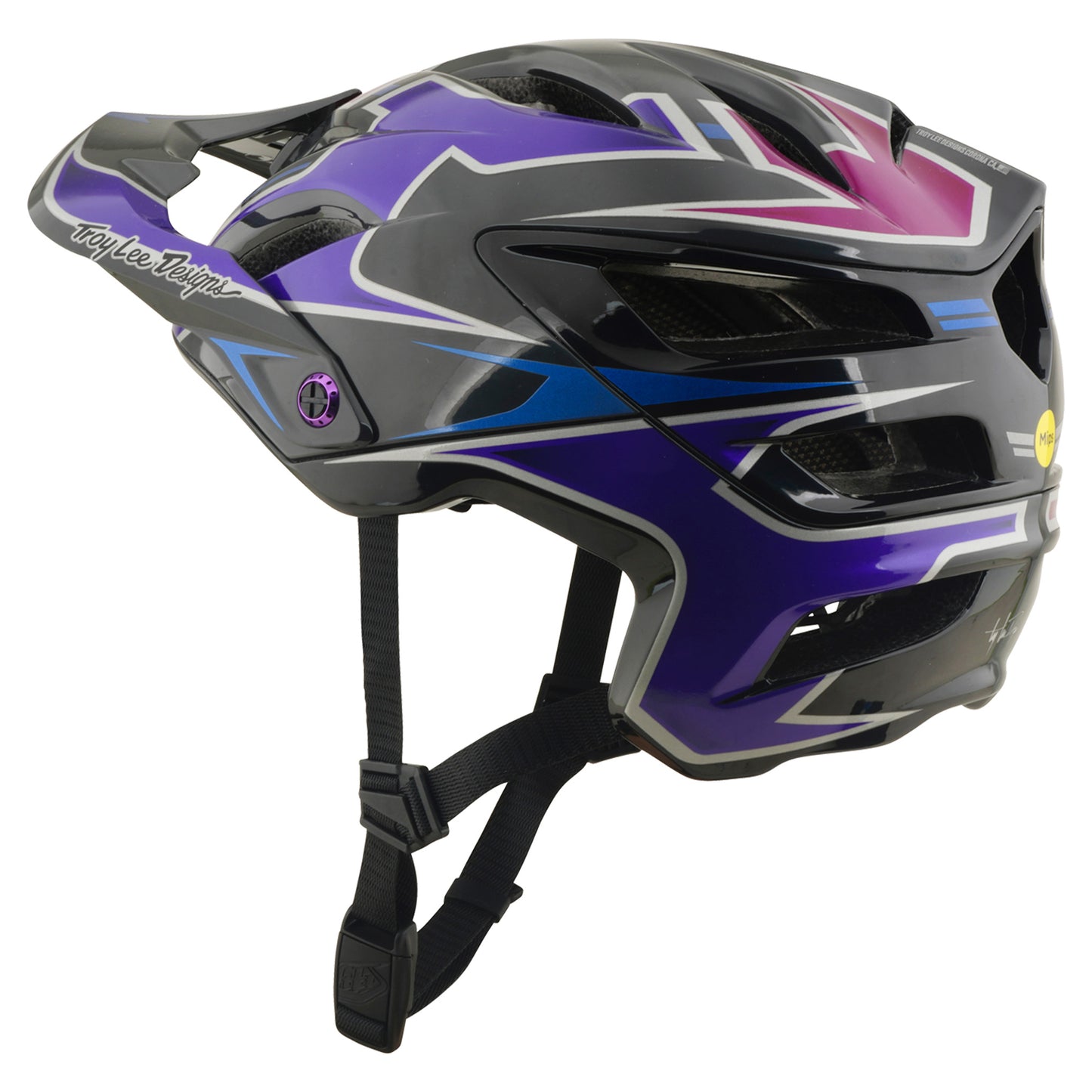 TLD A3 MIPS Helmet - M/L - Mask Black/Purple - Image 4