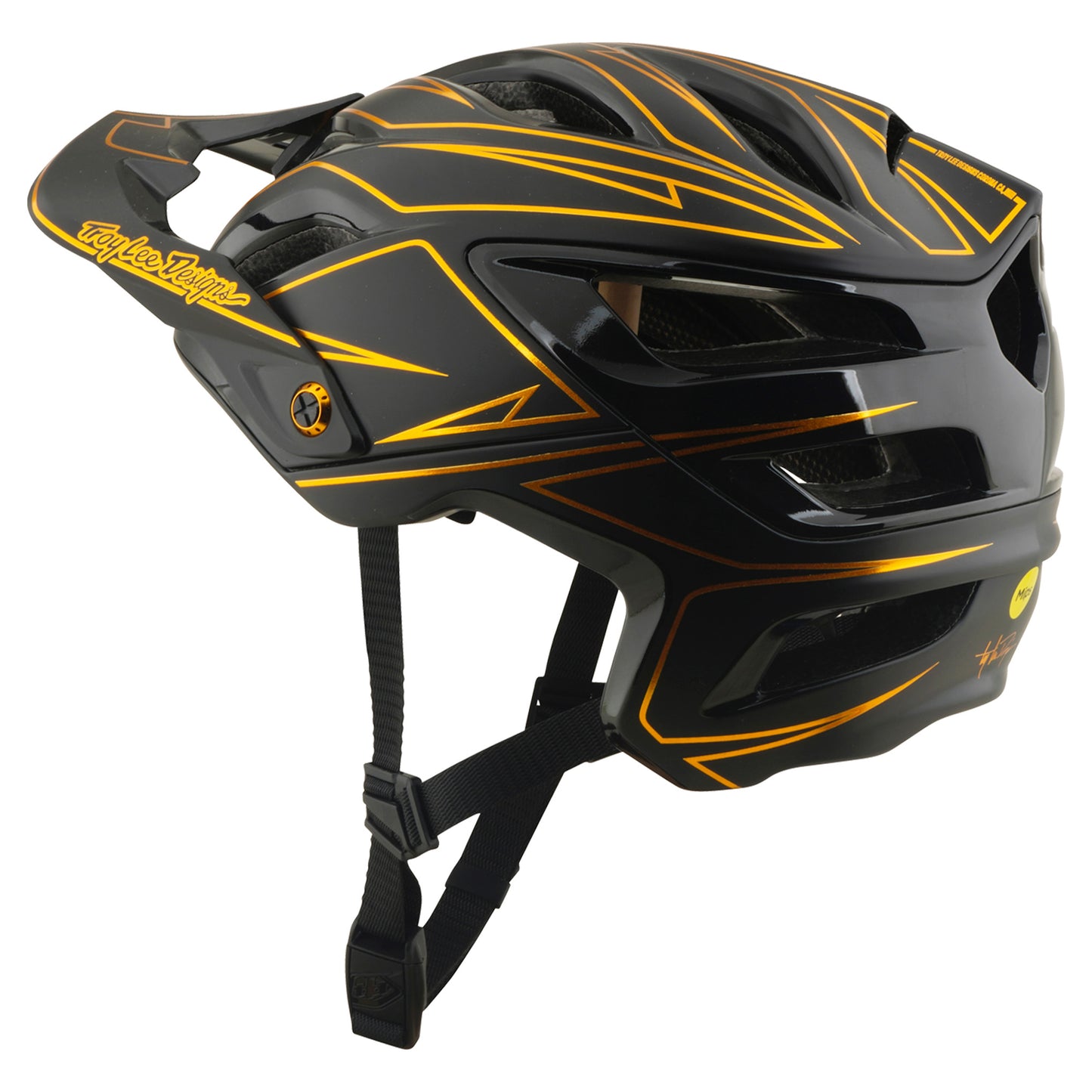 TLD A3 MIPS Helmet - M/L - Pinstripe Black - Image 4