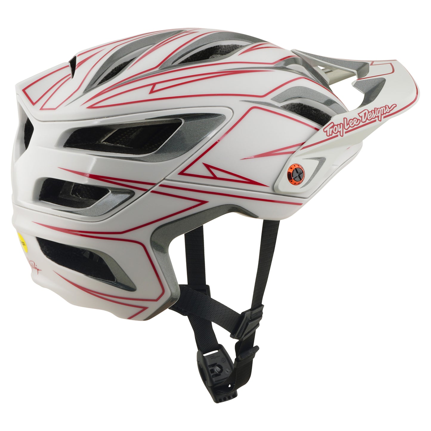 TLD A3 MIPS Helmet - M/L - Pinstripe Grey - Image 6