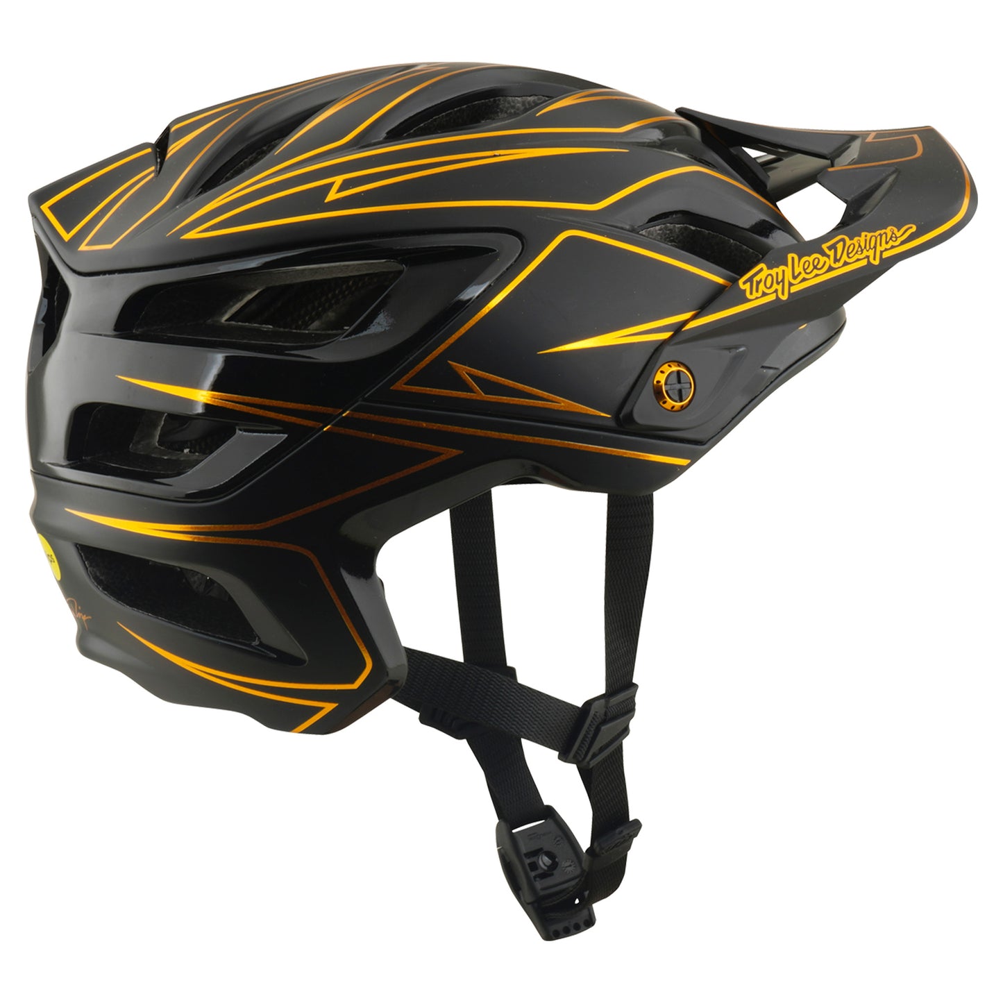 TLD A3 MIPS Helmet - XL/2XL - Pinstripe Black - Image 6