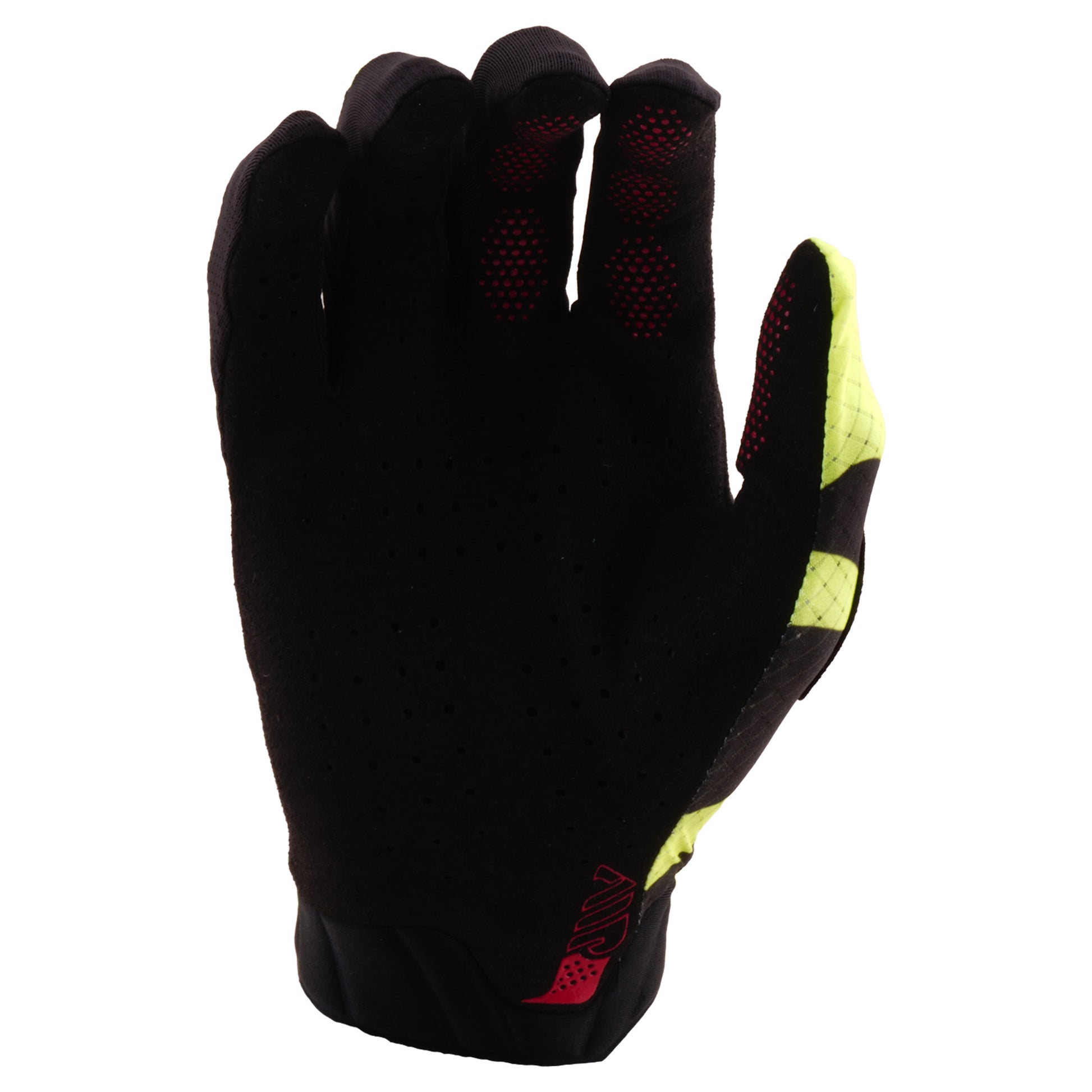 TLD Air Gloves - M - Cyclops Black / Flo Yellow - Image 2