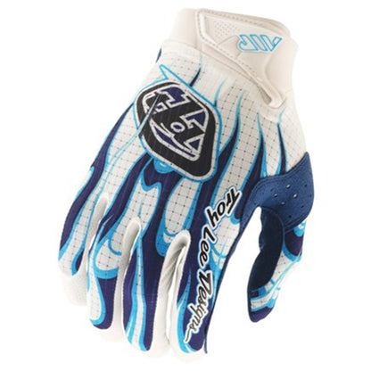 TLD Air Gloves - S - Torched White/Blue - Image 1