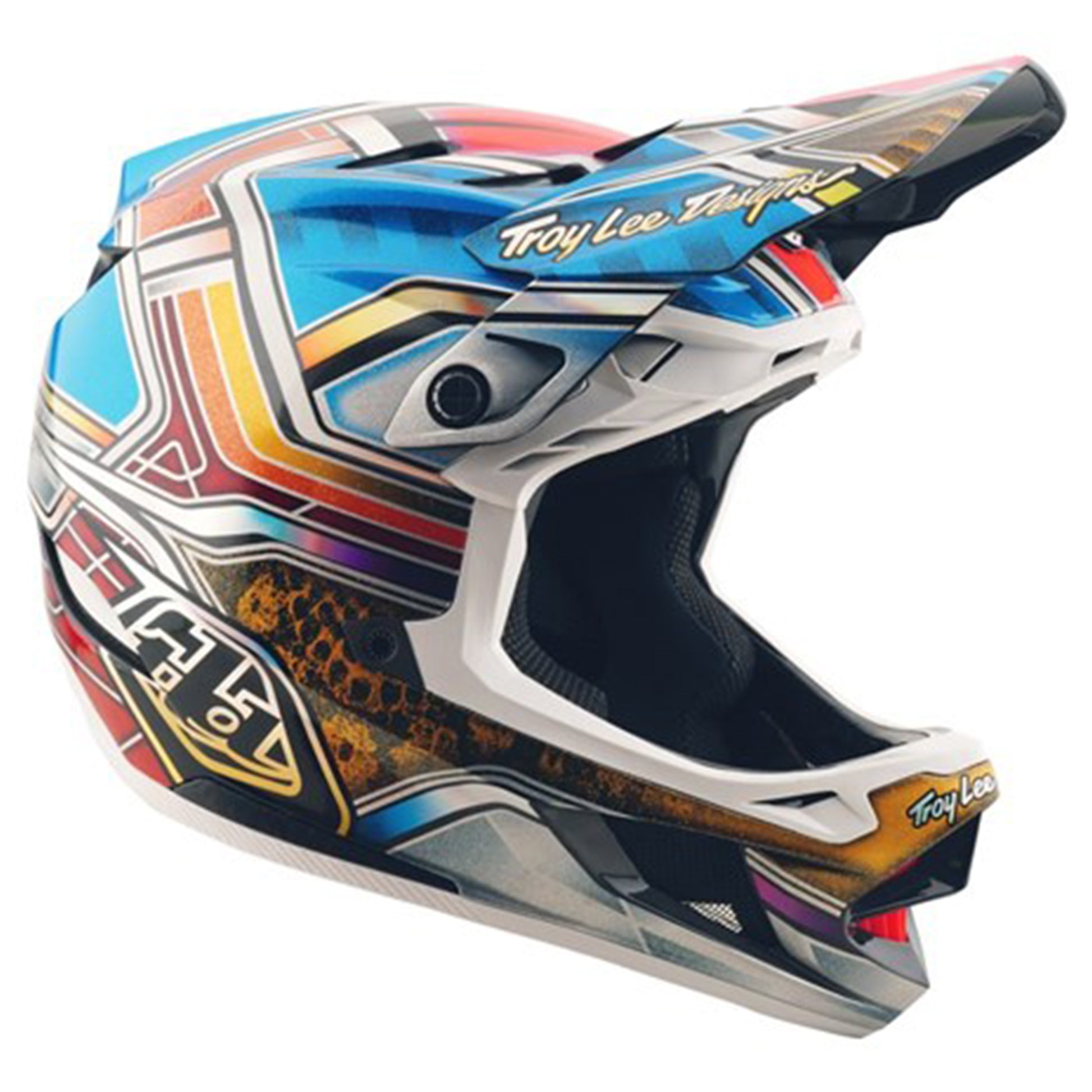 TLD D4 Carbon Helmet - M/L - Lowrider Blue - Image 1
