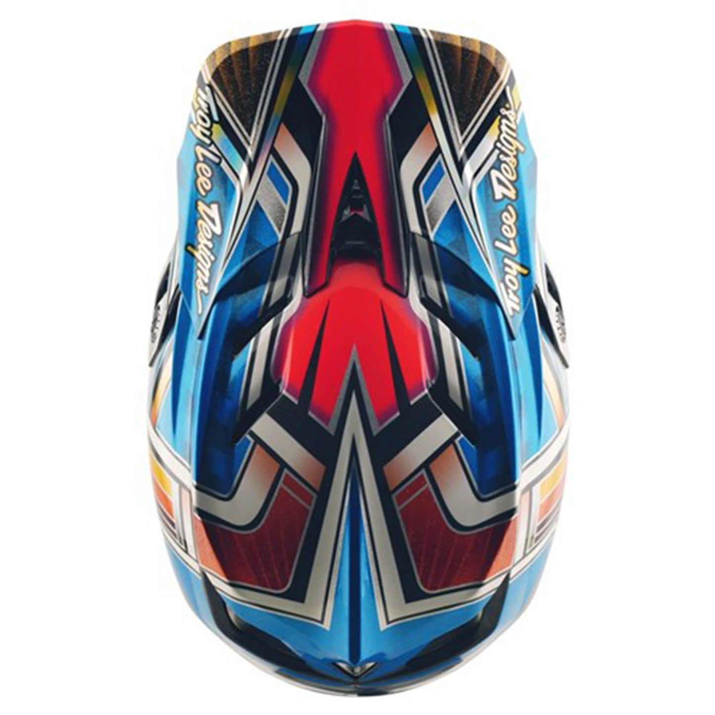 TLD D4 Carbon Helmet - M/L - Lowrider Blue - Image 4