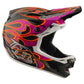 TLD D4 Carbon Helmet - M/L - Torched Carbon / Magenta - Image 3