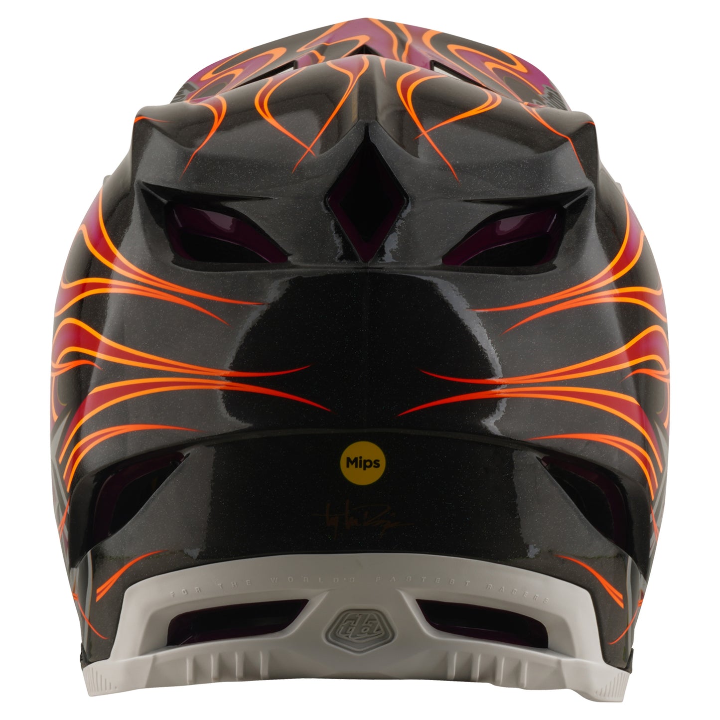 TLD D4 Carbon Helmet - XS/S - Torched Carbon / Magenta - Image 8