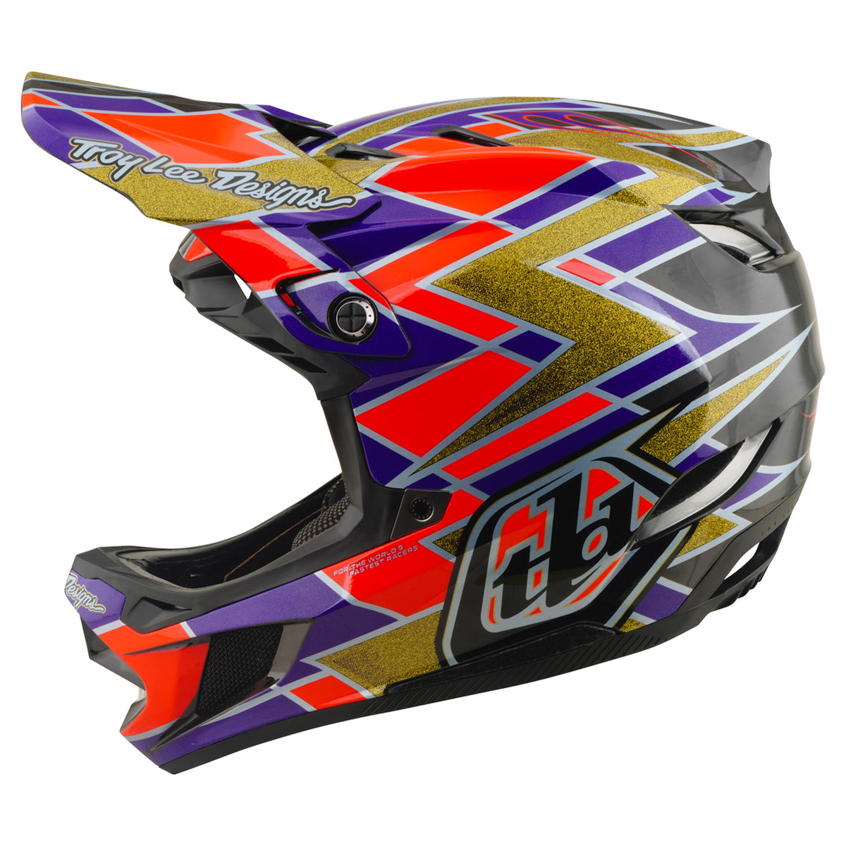 TLD D4 Carbon MIPS Helmet - M/L - Flush Violet - Image 2