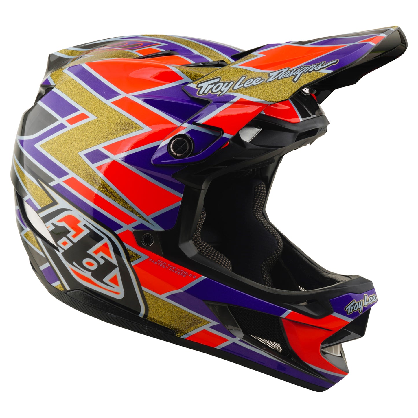 TLD D4 Carbon MIPS Helmet - M/L - Flush Violet - Image 3
