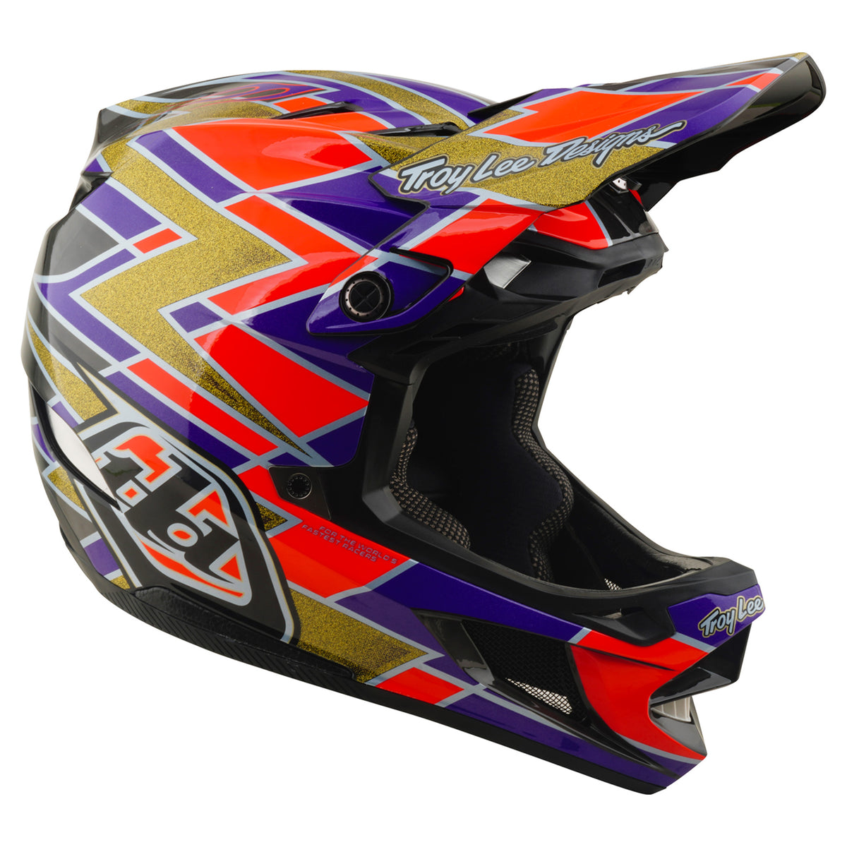 TLD D4 Carbon MIPS Helmet - M/L - Flush Violet - Image 3