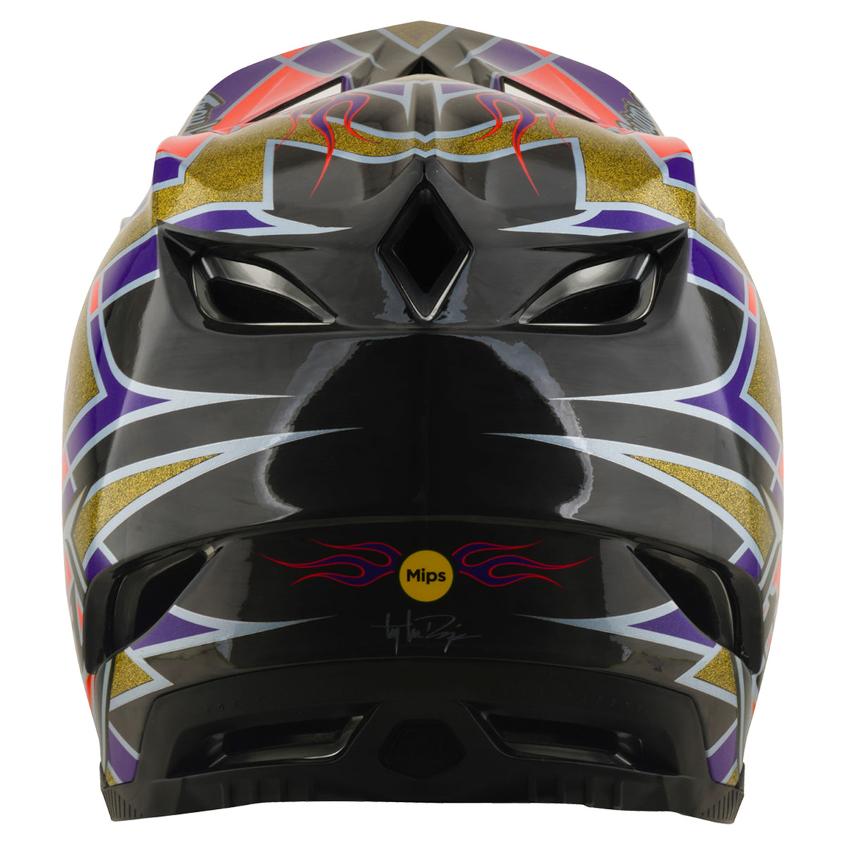 TLD D4 Carbon MIPS Helmet - M/L - Flush Violet - Image 5