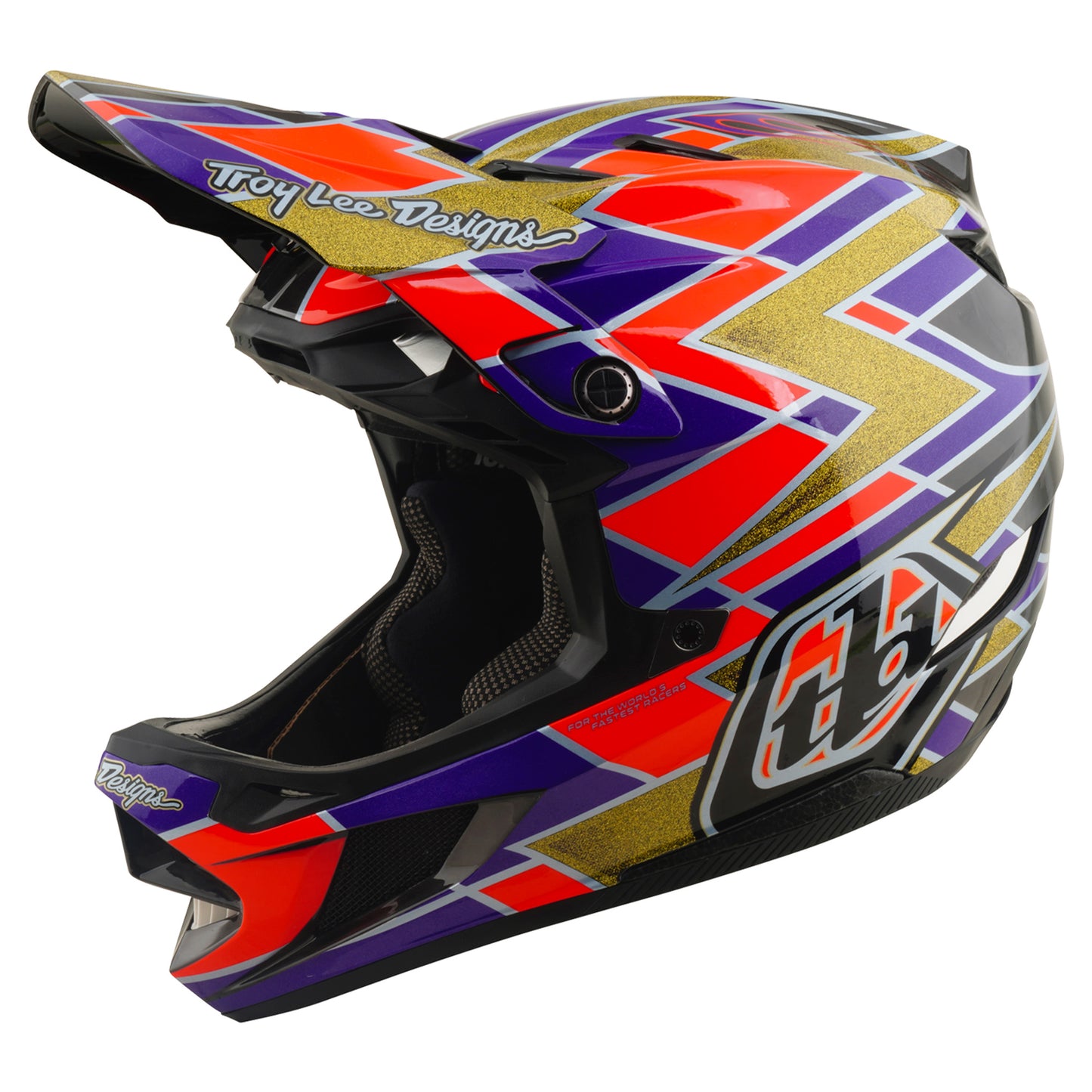 TLD D4 Carbon MIPS Helmet - M/L - Flush Violet - Image 8