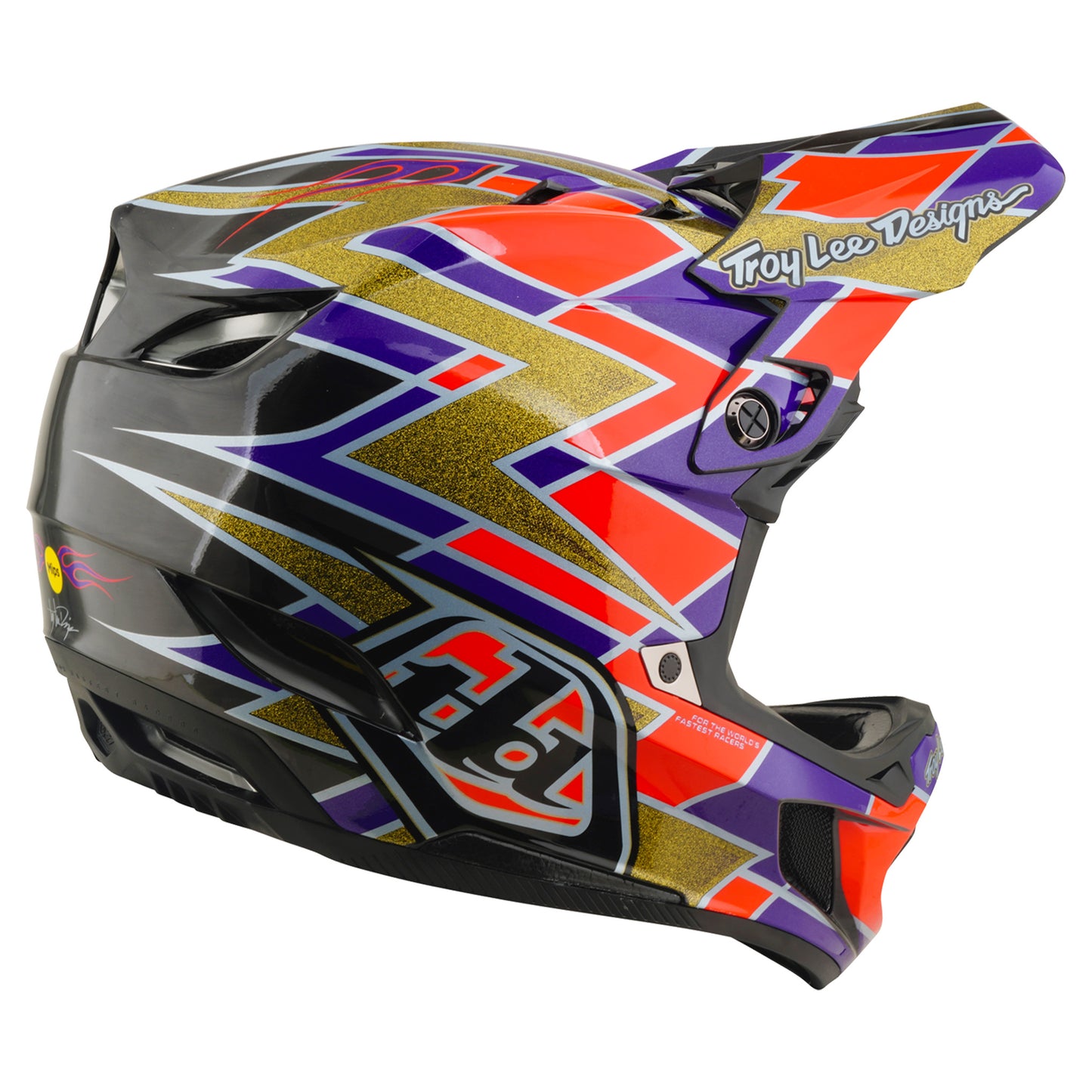 TLD D4 Carbon MIPS Helmet - XS/S - Flush Violet - Image 7