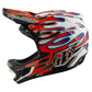 TLD D4 Composite Helmet - M/L - Overspray White / Red - Image 2