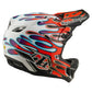 TLD D4 Composite Helmet - M/L - Overspray White / Red - Image 5