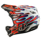 TLD D4 Composite Helmet - M/L - Overspray White / Red - Image 6