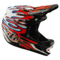 TLD D4 Composite Helmet - XL/2XL - Overspray White / Red - Image 3