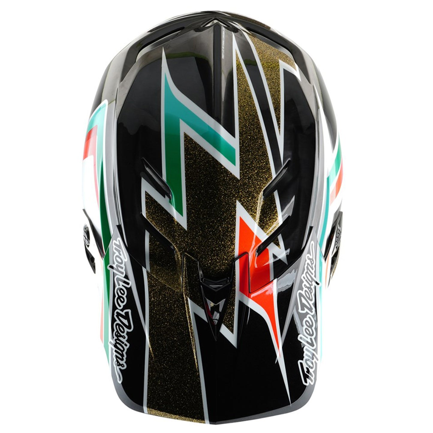 TLD D4 MIPS Carbon Helmet - M/L - Frames Black / Gold - Image 5