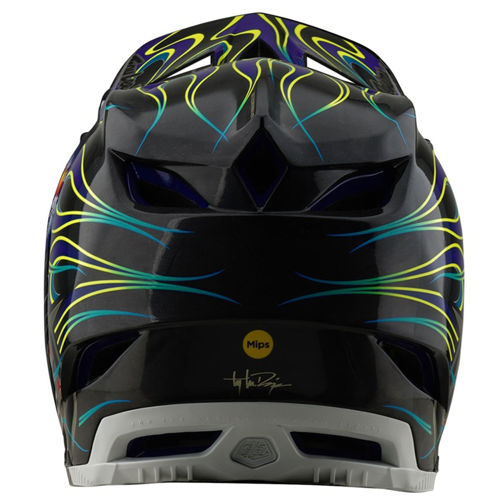 TLD D4 MIPS Carbon Helmet - XL/2XL - Torched Black / Purple - Image 3