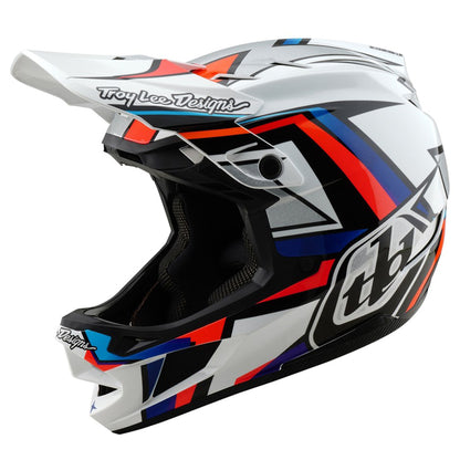 TLD D4 MIPS Composite Helmet - M/L - Frames White / Silver - Image 1