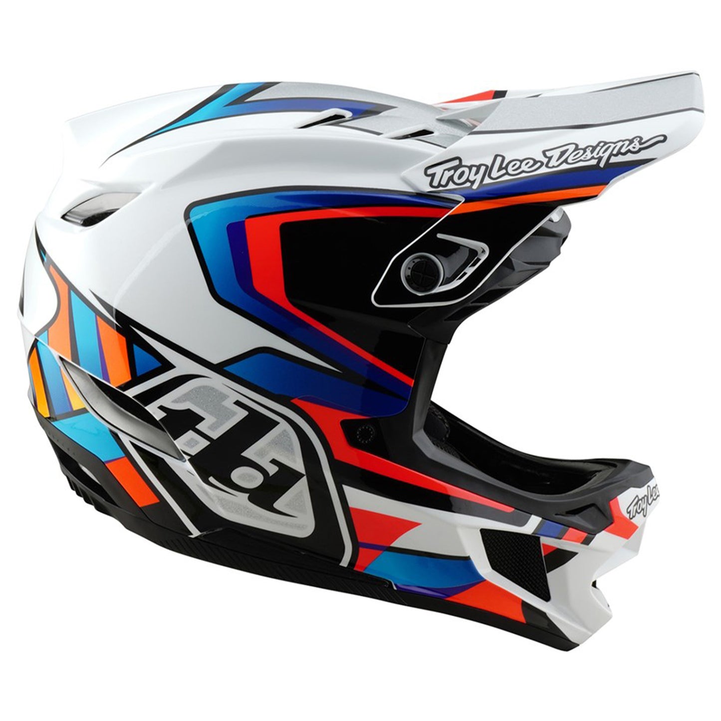 TLD D4 MIPS Composite Helmet - M/L - Frames White / Silver - Image 4