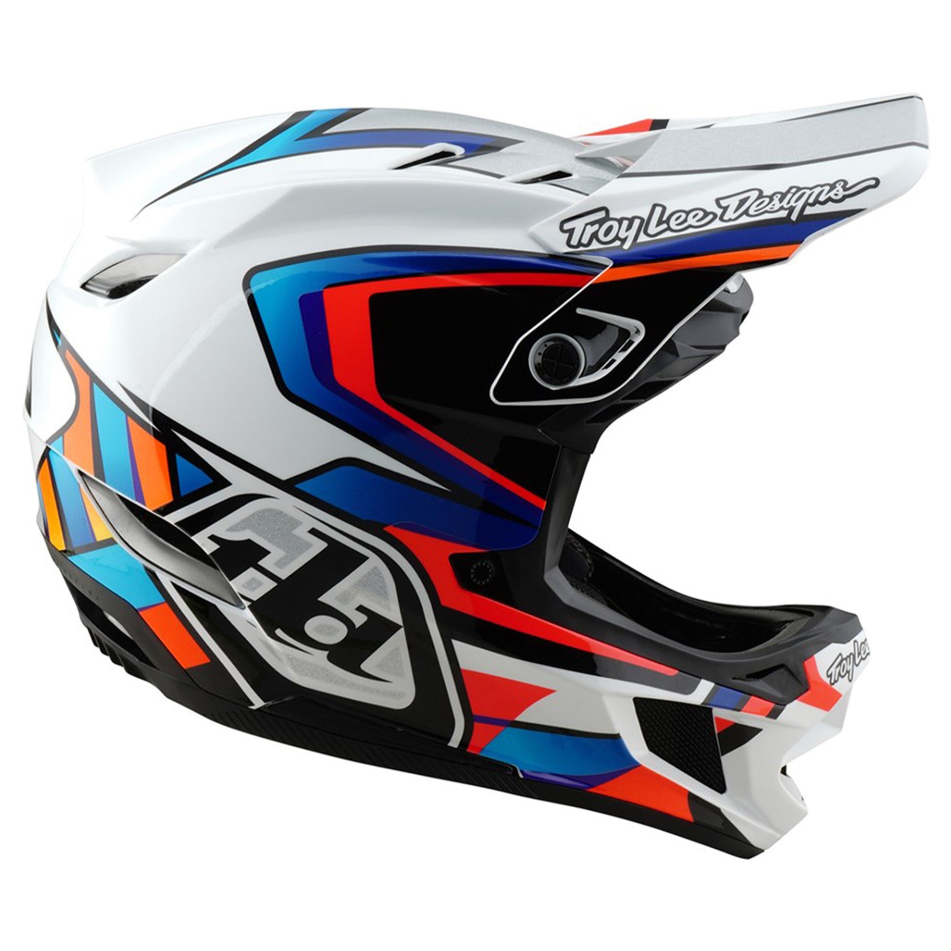 TLD D4 MIPS Composite Helmet - M/L - Frames White / Silver - Image 4