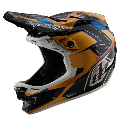 TLD D4 MIPS Composite Helmet - M/L - Royalty Black / Gold - Image 1