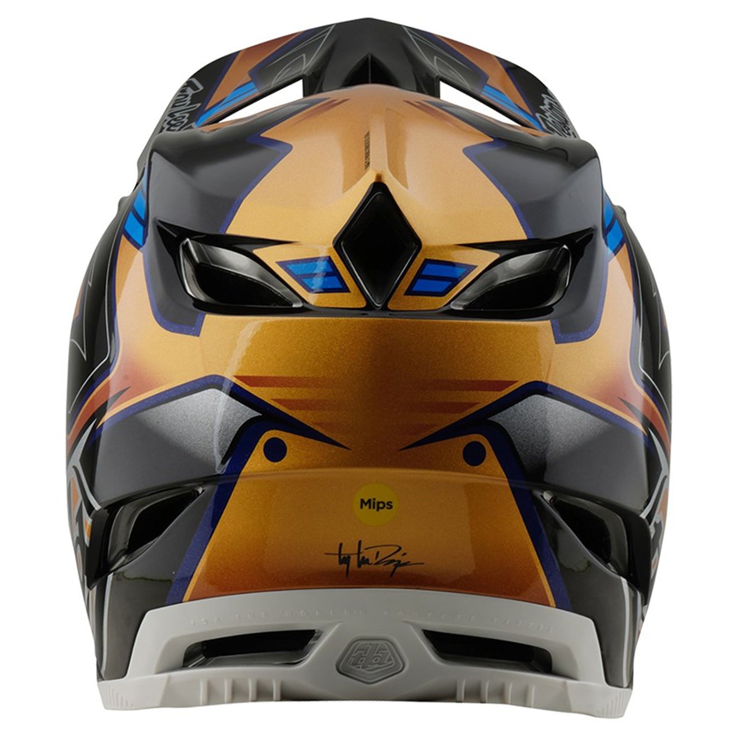 TLD D4 MIPS Composite Helmet - M/L - Royalty Black / Gold - Image 3