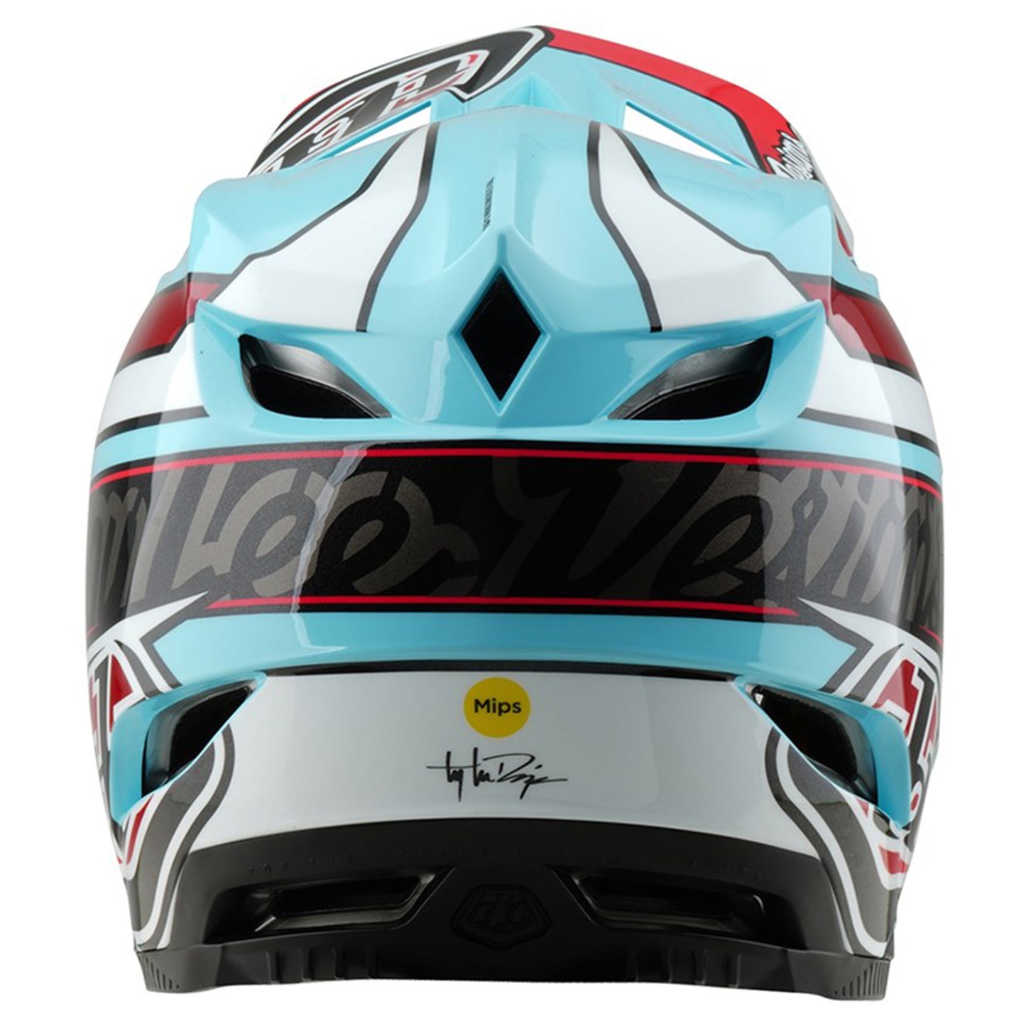 TLD D4 MIPS Polyacrylite Helmet - M/L - Linear Blue - Image 3