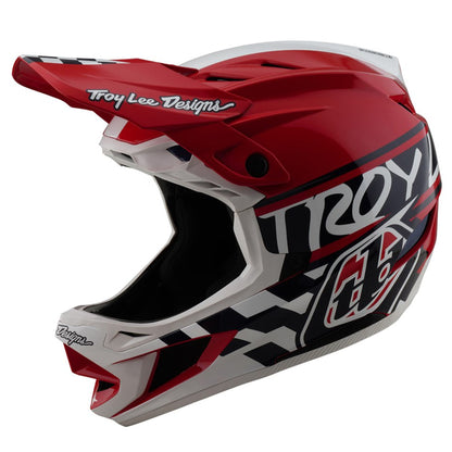 TLD D4 MIPS Polyacrylite Helmet - M/L - White / Red - Image 1