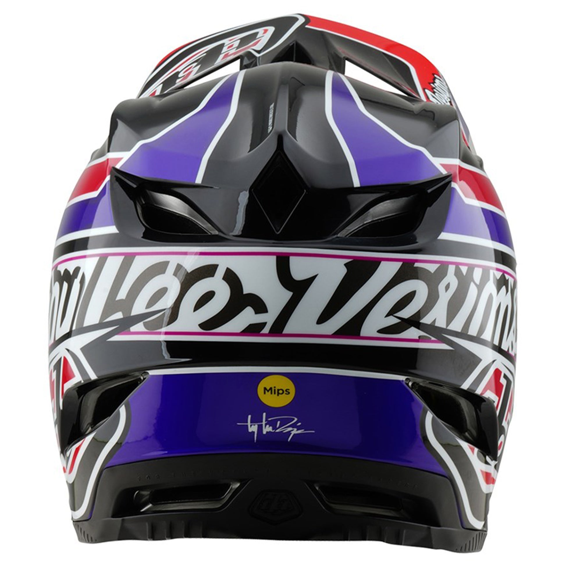 TLD D4 MIPS Polyacrylite Helmet - XL/2XL - Linear Black - Image 3