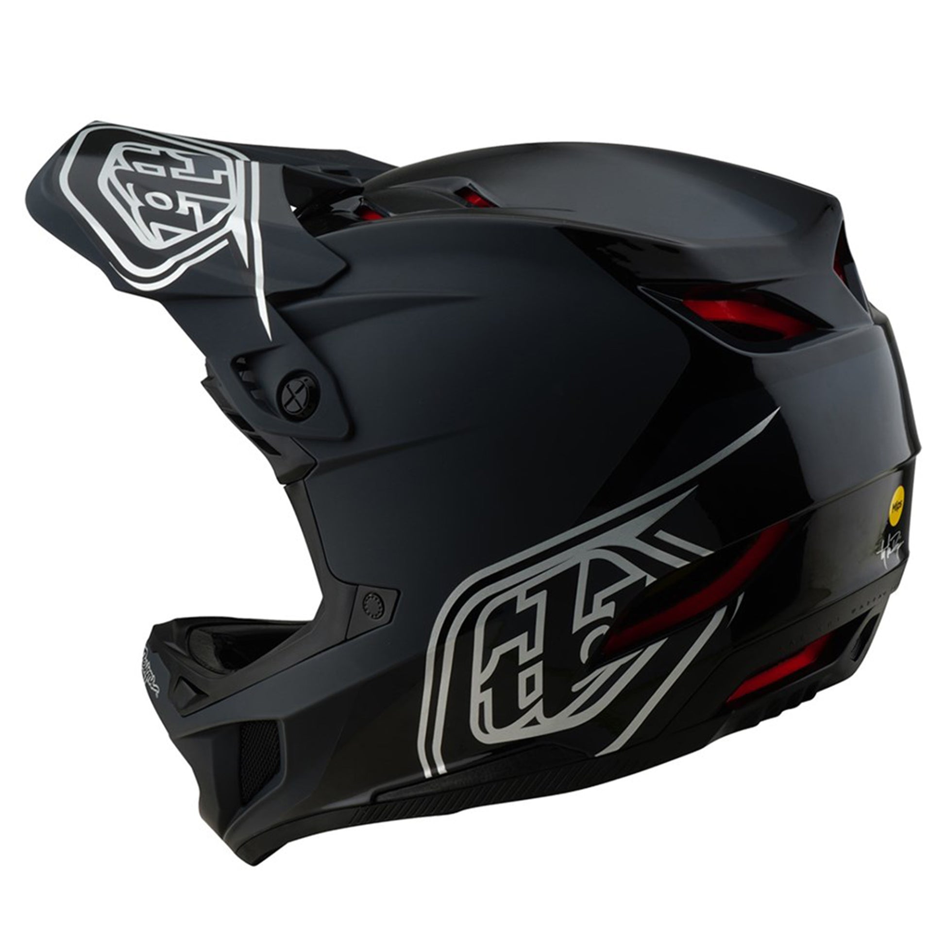 TLD D4 MIPS Polyacrylite Helmet - XL/2XL - Shadow Black - Image 2