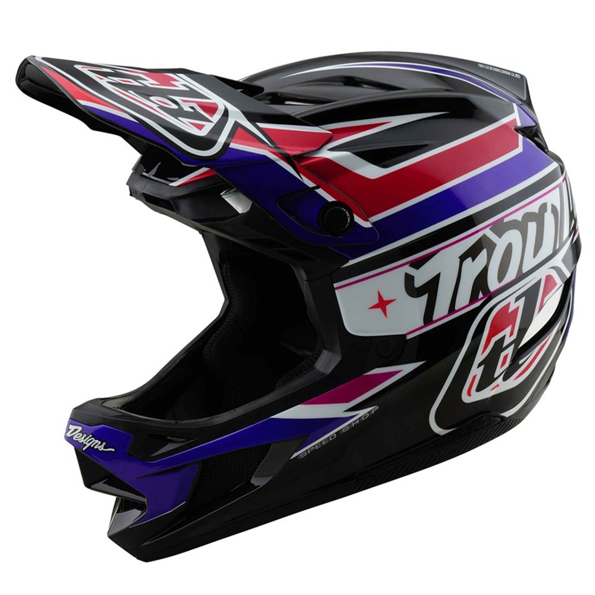 TLD D4 MIPS Polyacrylite Helmet - XS/S - Linear Black - Image 1
