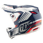 TLD D4 Polyacrylite Helmet - M/L - Qualifer Blue / White - Image 5