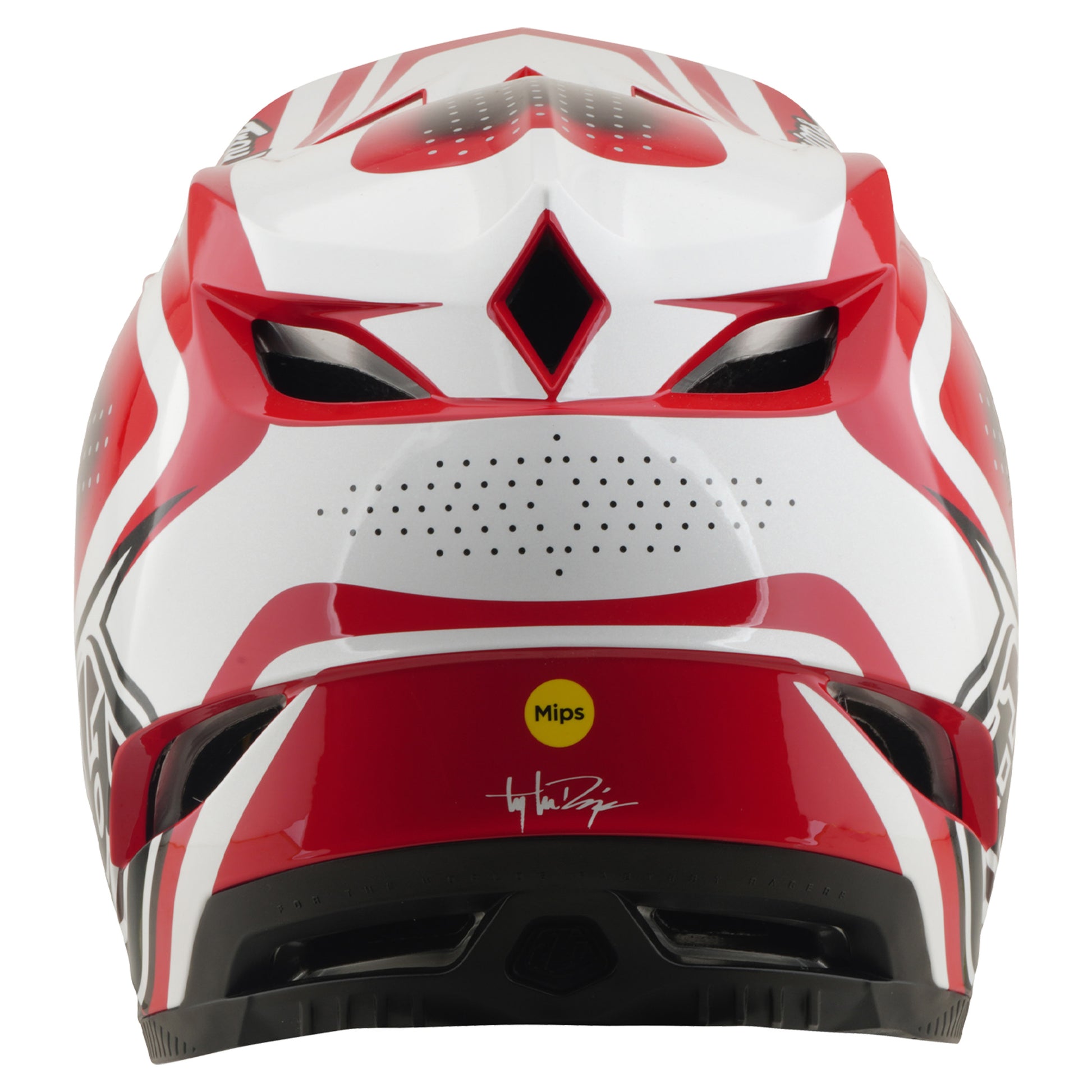 TLD D4 Polyacrylite Helmet - M/L - The Line Fire / White - Image 8