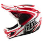 TLD D4 Polyacrylite Helmet - XL/2XL - The Line Fire / White - Image 2