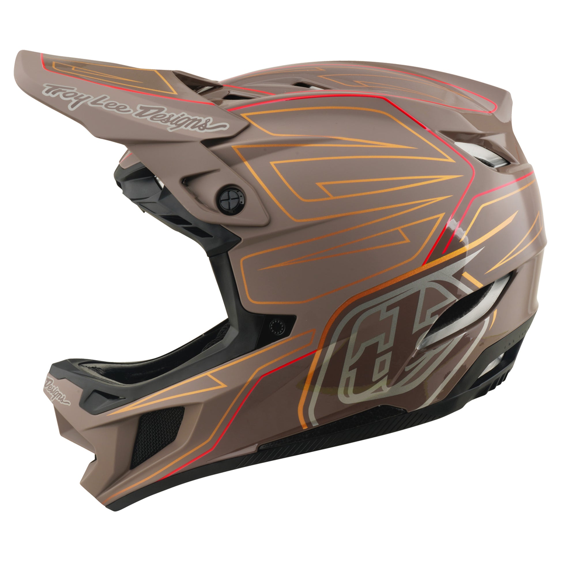 TLD D4 Polyacrylite MIPS Helmet - M/L - Shadow Pro Timber - Image 2