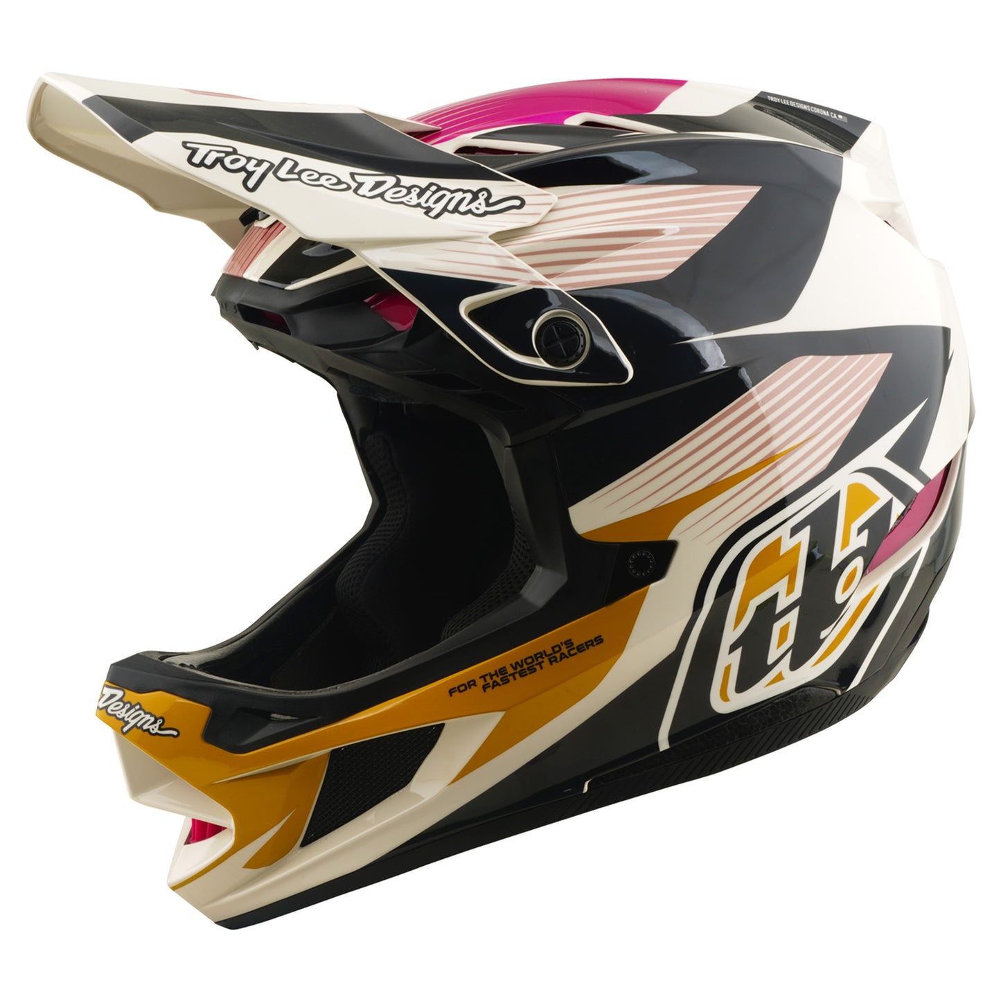 TLD D4 Polyacrylite MIPS Helmet - M/L - Turbo Acid/Fuchsia - Image 7