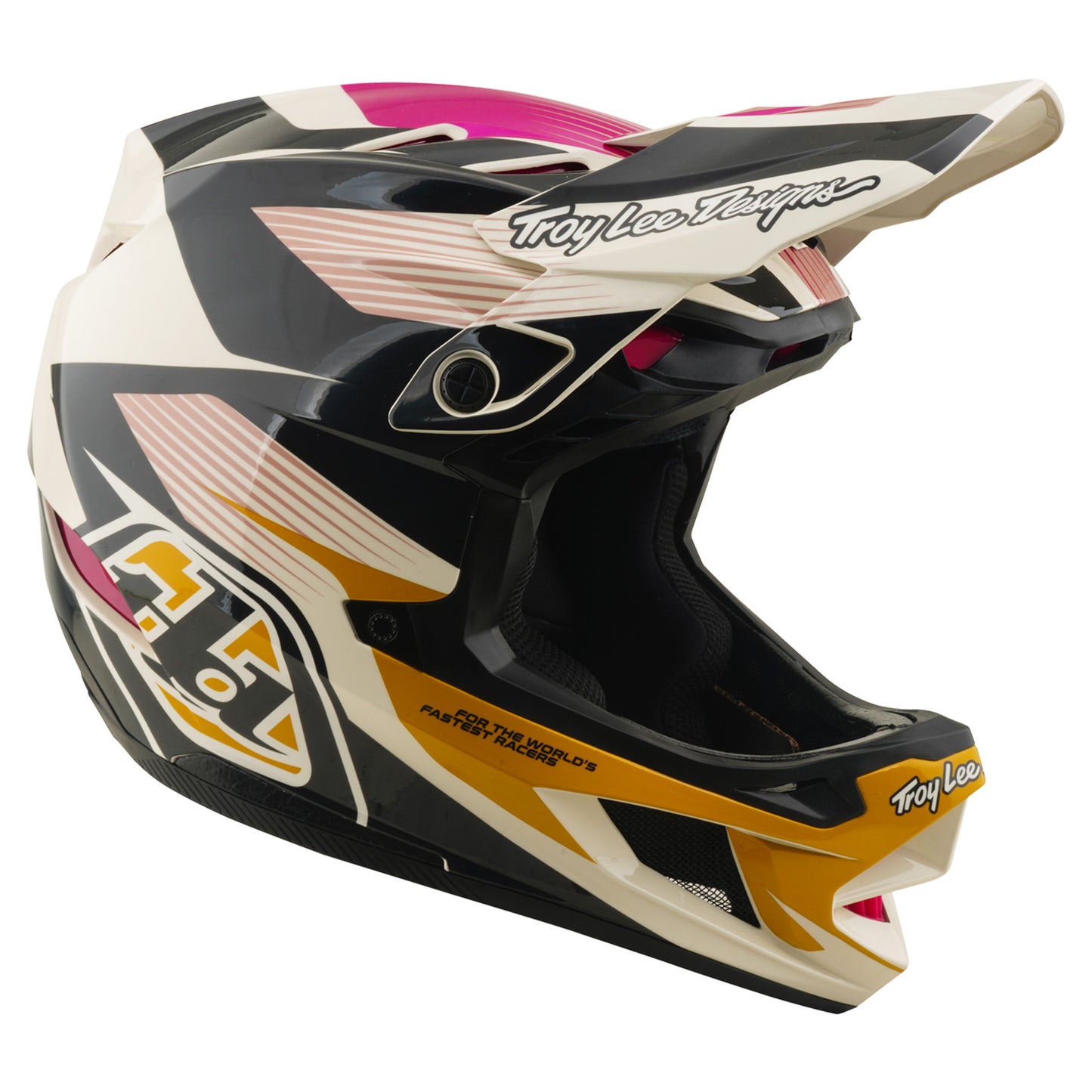 TLD D4 Polyacrylite MIPS Helmet - XL/2XL - Turbo Acid/Fuchsia - Image 3