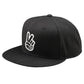 TLD Flat Bill Snapback Hat - OSFA - Peace Black - Image 1