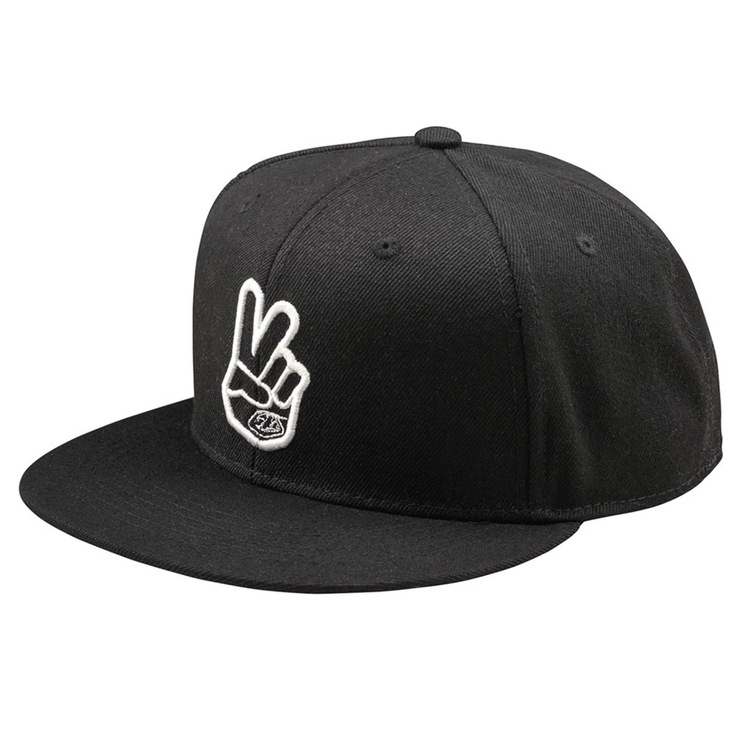 TLD Flat Bill Snapback Hat - OSFA - Peace Black - Image 1