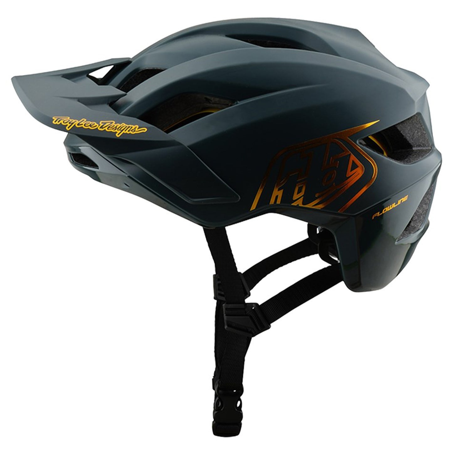 TLD Flowline MIPS Helmet - XL/2XL - Point Grey / Gold - Image 1