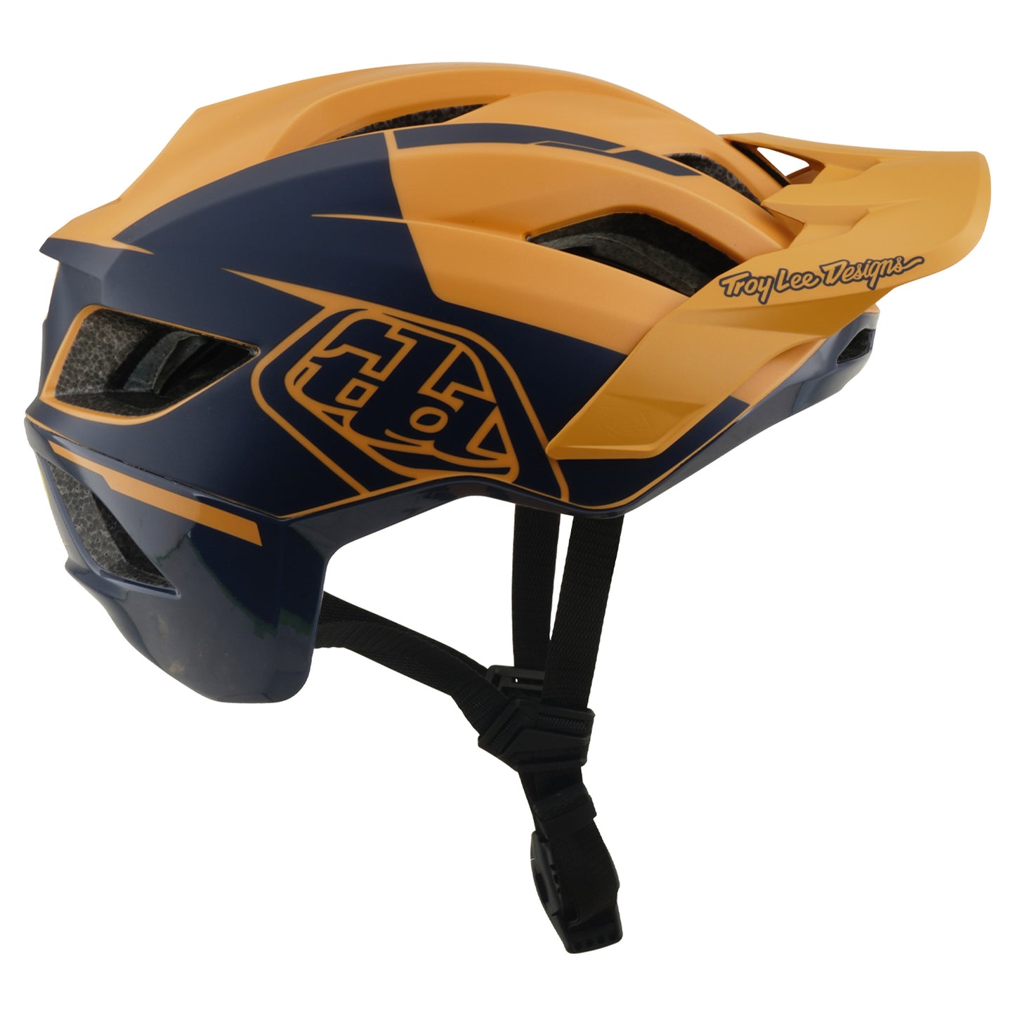 TLD Flowline SE Helmet - M/L - Hydro Mustard / Black Iris - Image 1
