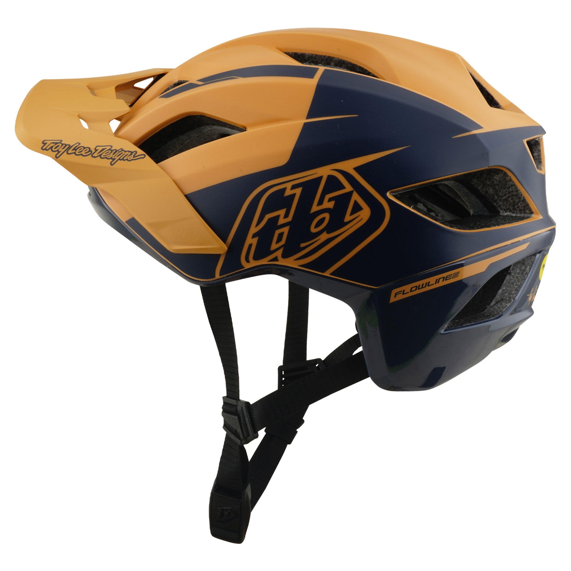 TLD Flowline SE Helmet - M/L - Hydro Mustard / Black Iris - Image 6